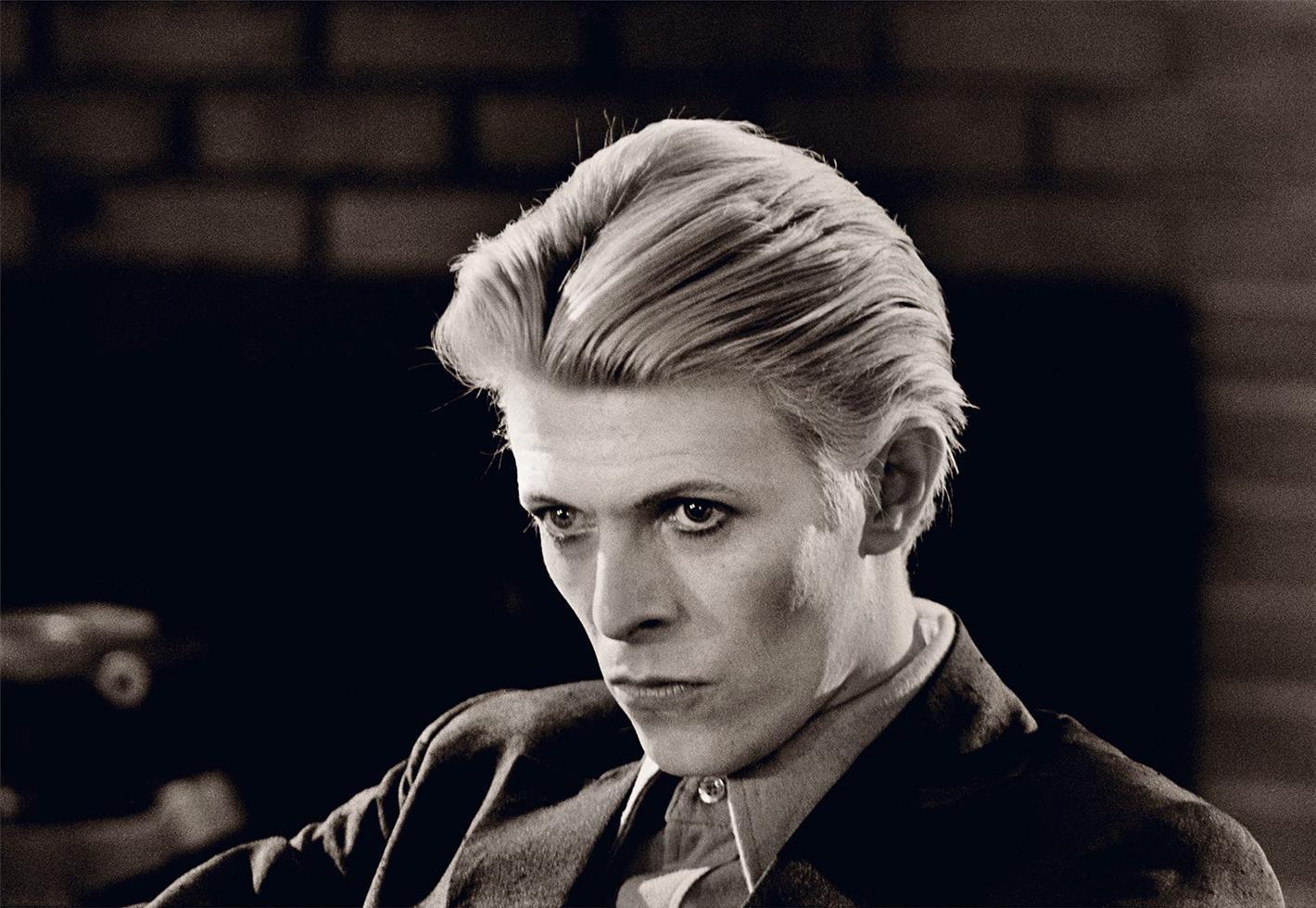 Geoff MacCormack Black and White Photograph - David Bowie, Los Angeles, 1975