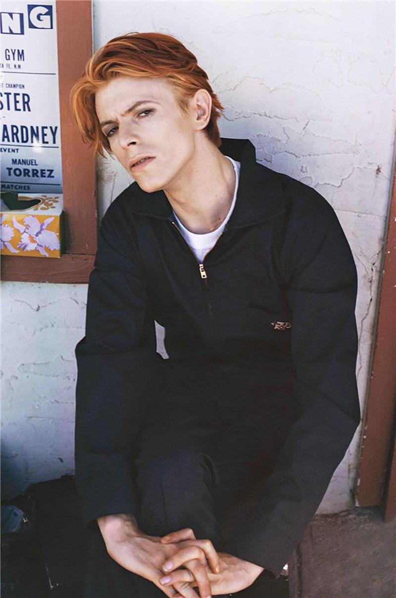 Geoff MacCormack Color Photograph - David Bowie, on set The Man Who Fell to Earth, 1975