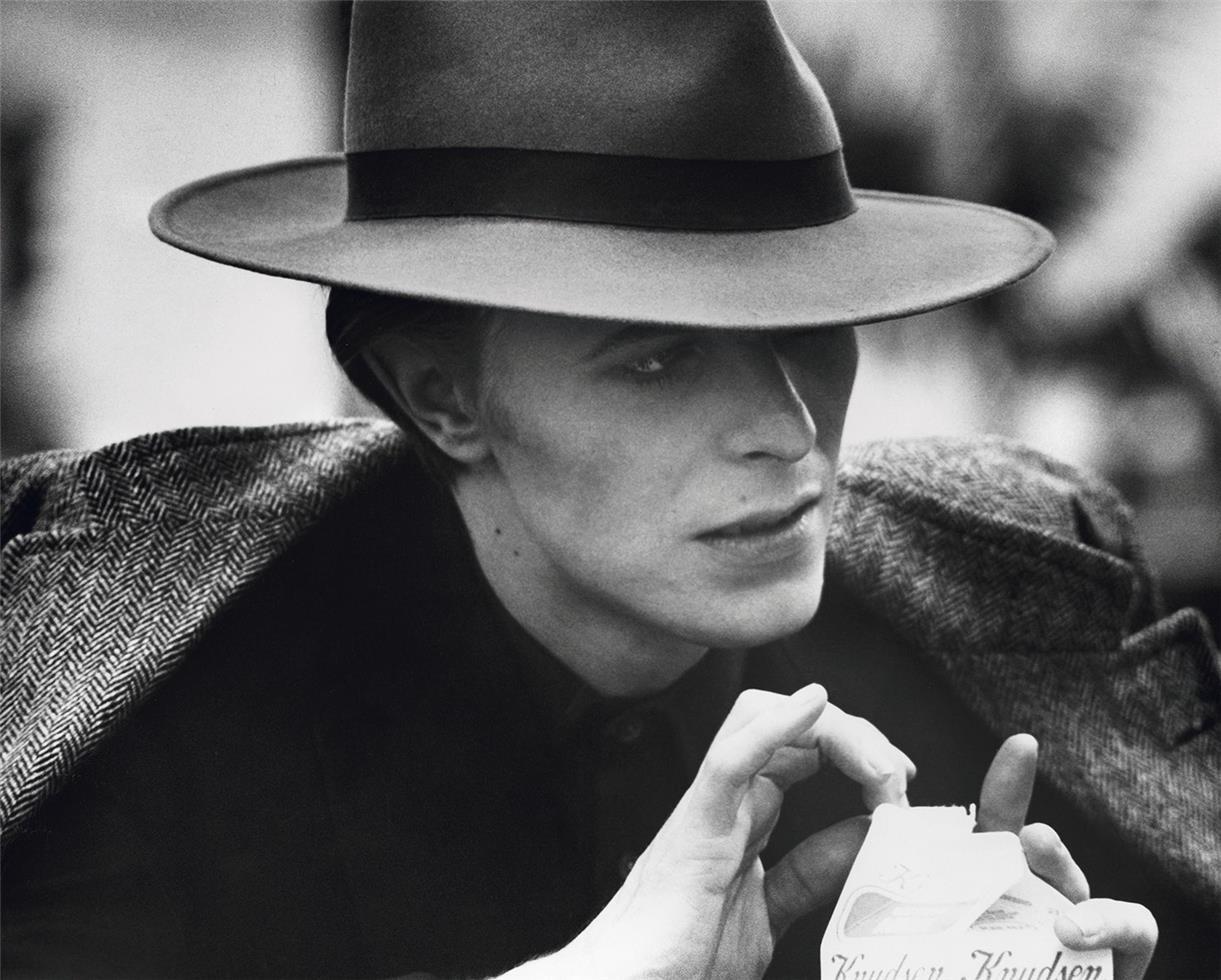 Geoff MacCormack Black and White Photograph - David Bowie, The Man Who Fell to Earth, 1975