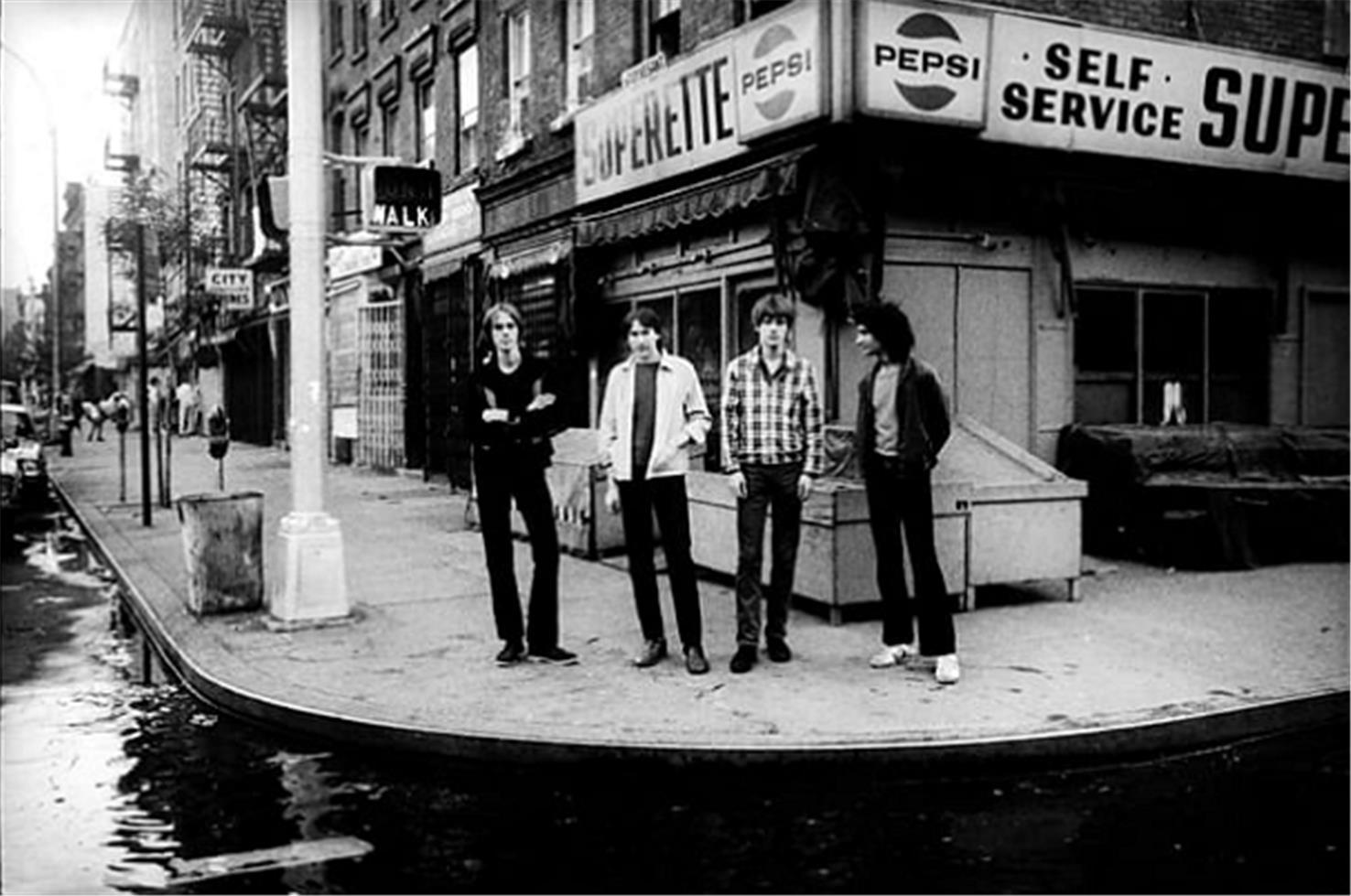 David Godlis Black and White Photograph - Television, First Ave., NYC, 1977