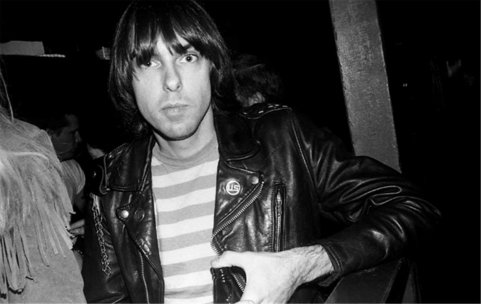 David Godlis Black and White Photograph - Johnny Ramone, CBGB, NYC, 1978