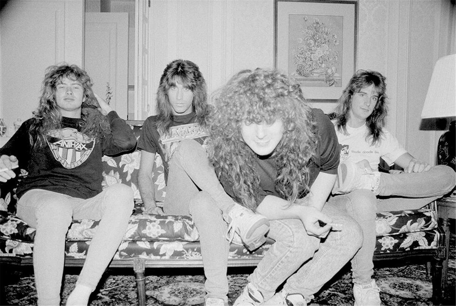 JJ Gonson Black and White Photograph - Megadeth, Boston, MA, 1988