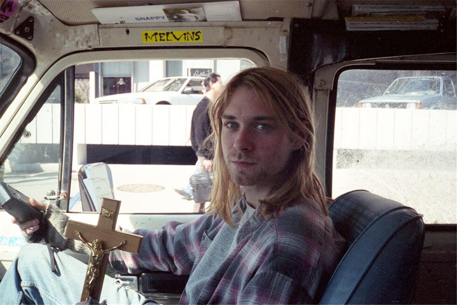 Color Photograph JJ Gonson - Kurt Cobain, Nirvana, Cambridge, MA, 1990