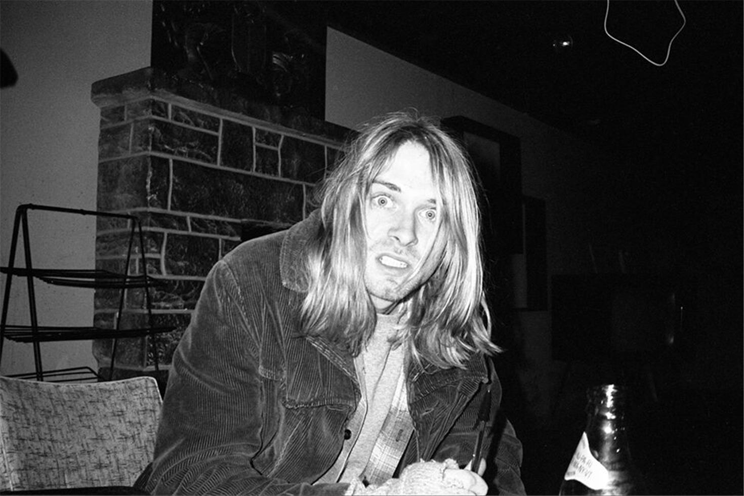 Black and White Photograph JJ Gonson - Kurt Cobain, Nirvana, Cambridge, MA, 1990
