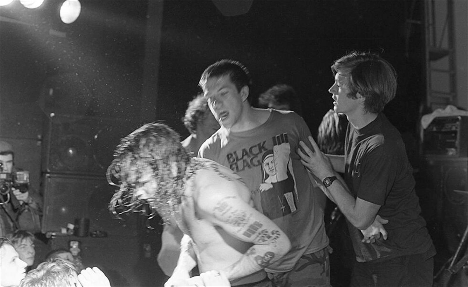 Henry Rollins and Joe Cole, Black Flag, Boston, MA, 1986