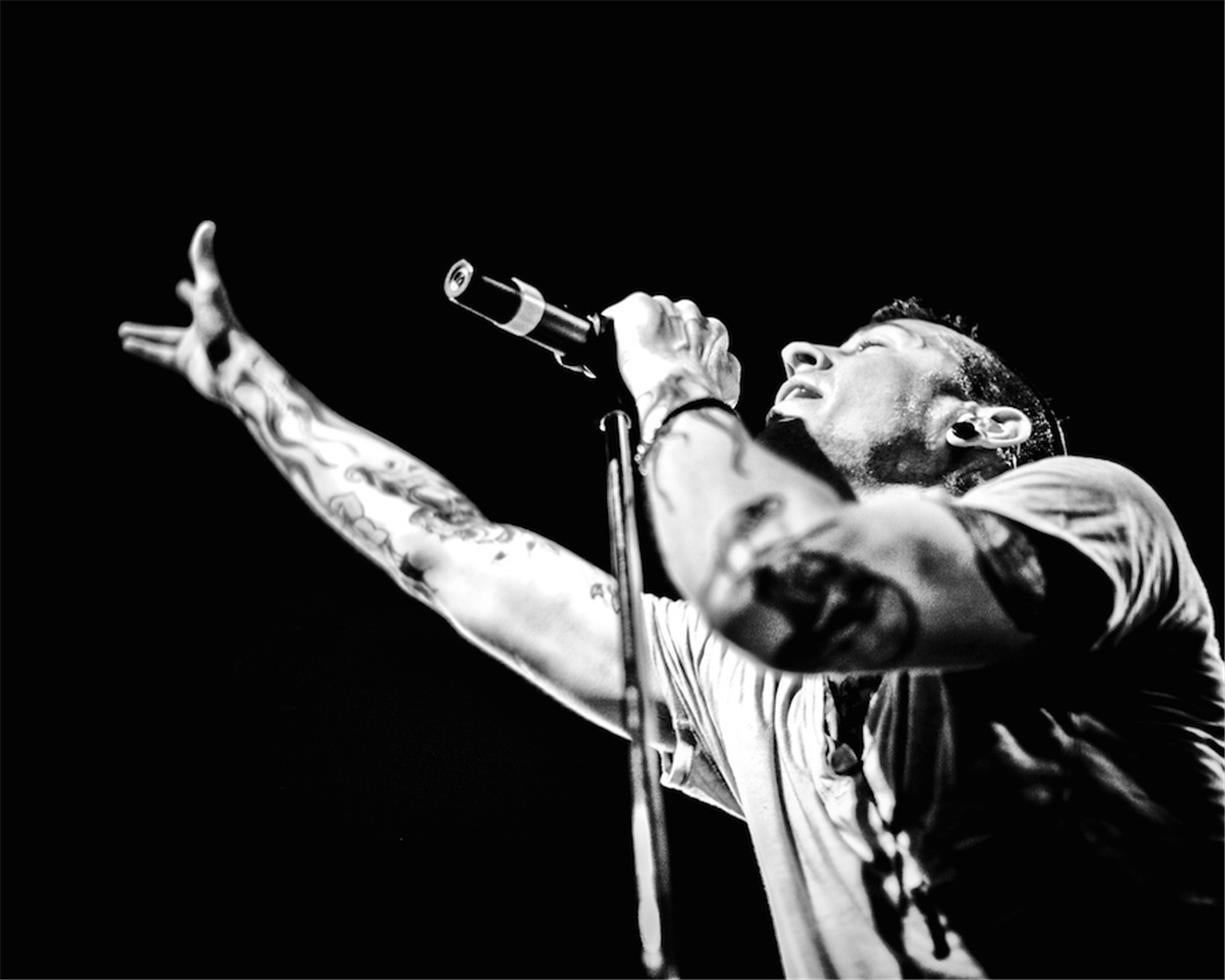 Ville Juurikkala Black and White Photograph - Chester Bennington, Linkin Park, Los Angeles, CA, 2009