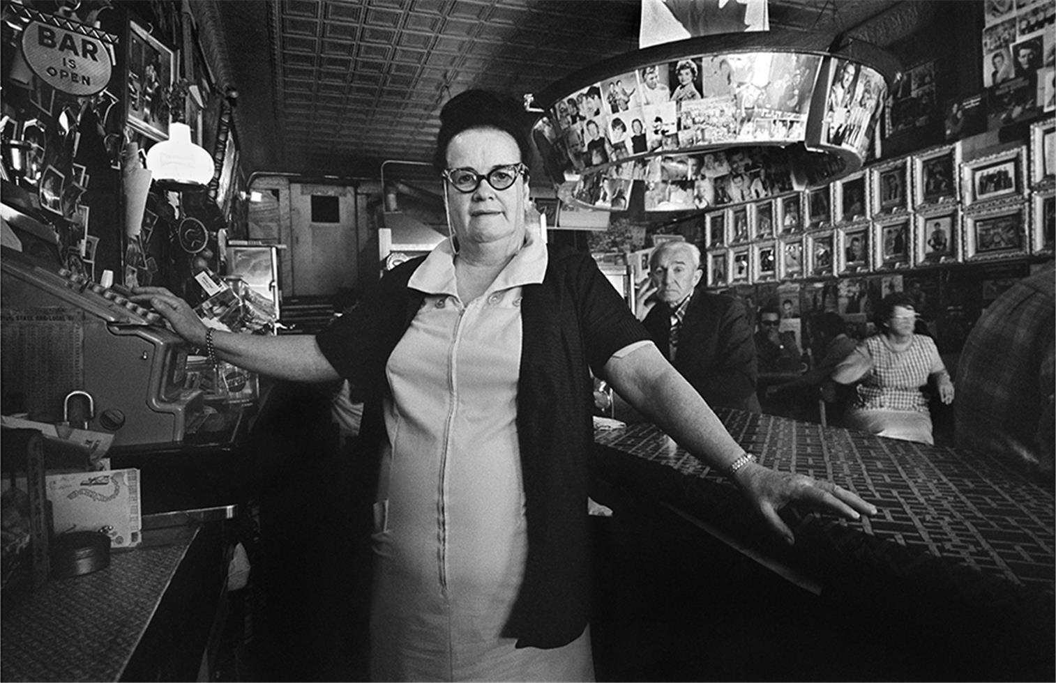 Al Clayton Black and White Photograph - Tootsie Bess, Tootsies Orchid Lounge, Nashville, TN, 1971