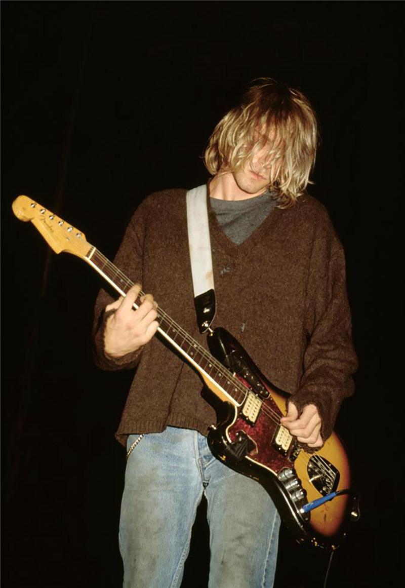 Karen Mason-Blair Black and White Photograph - Kurt Cobain, Nirvana