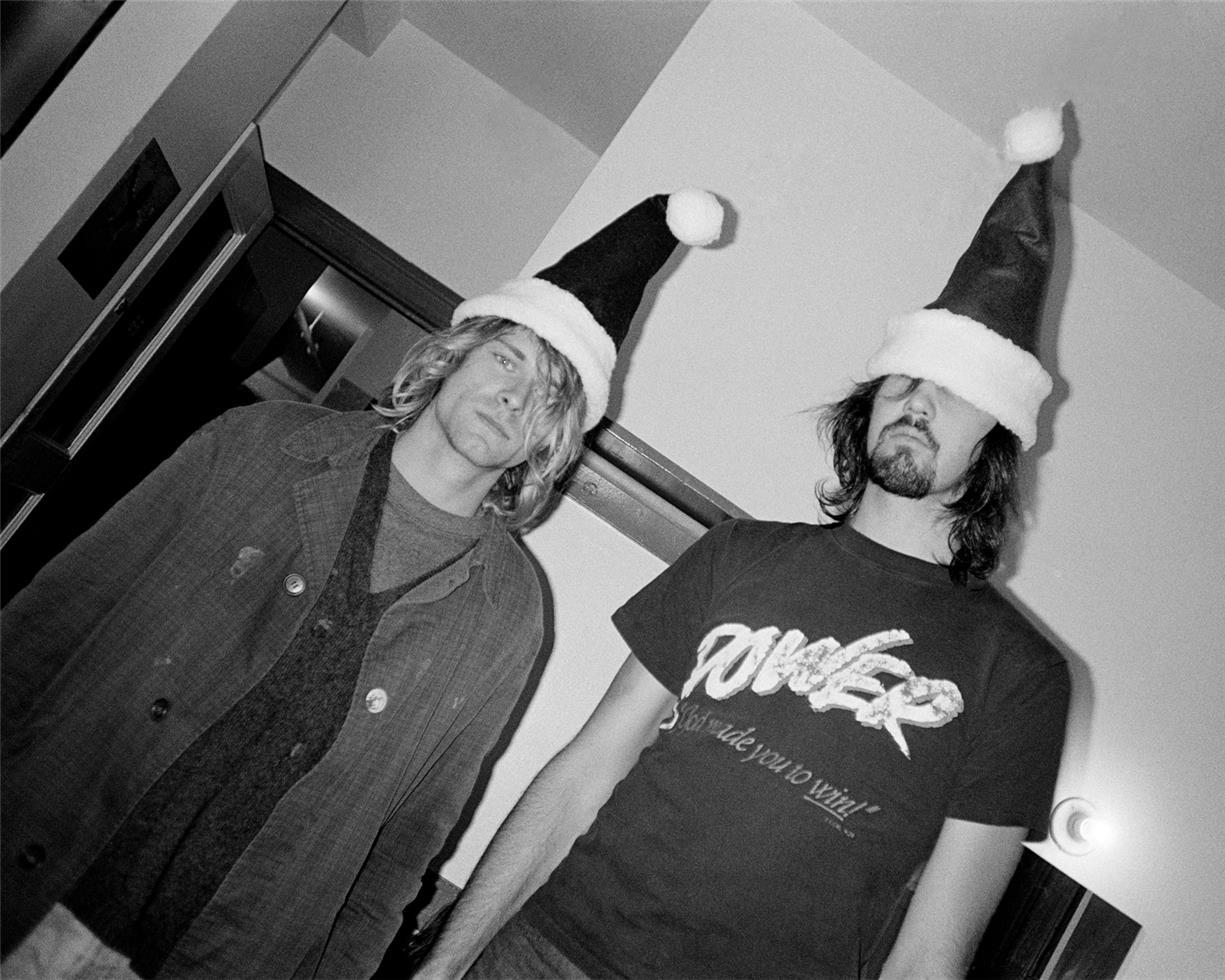 Karen Mason-Blair Black and White Photograph - Nirvana at Christmas, 1991