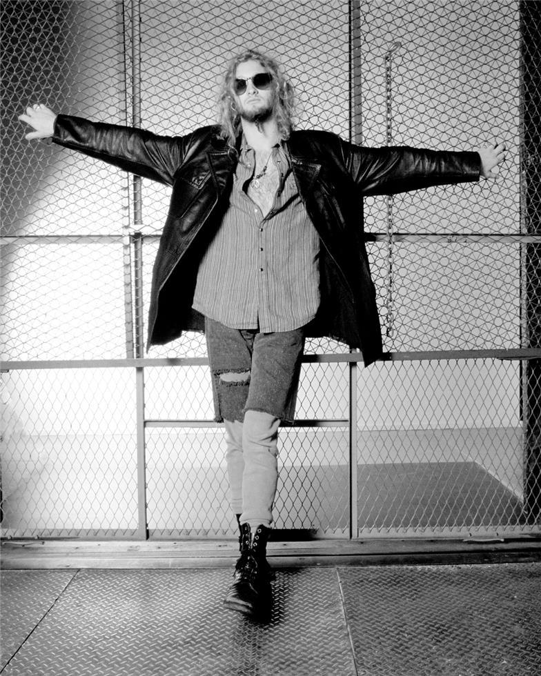 Karen Mason-Blair Black and White Photograph - Alice in Chains, Layne Staley, 1990