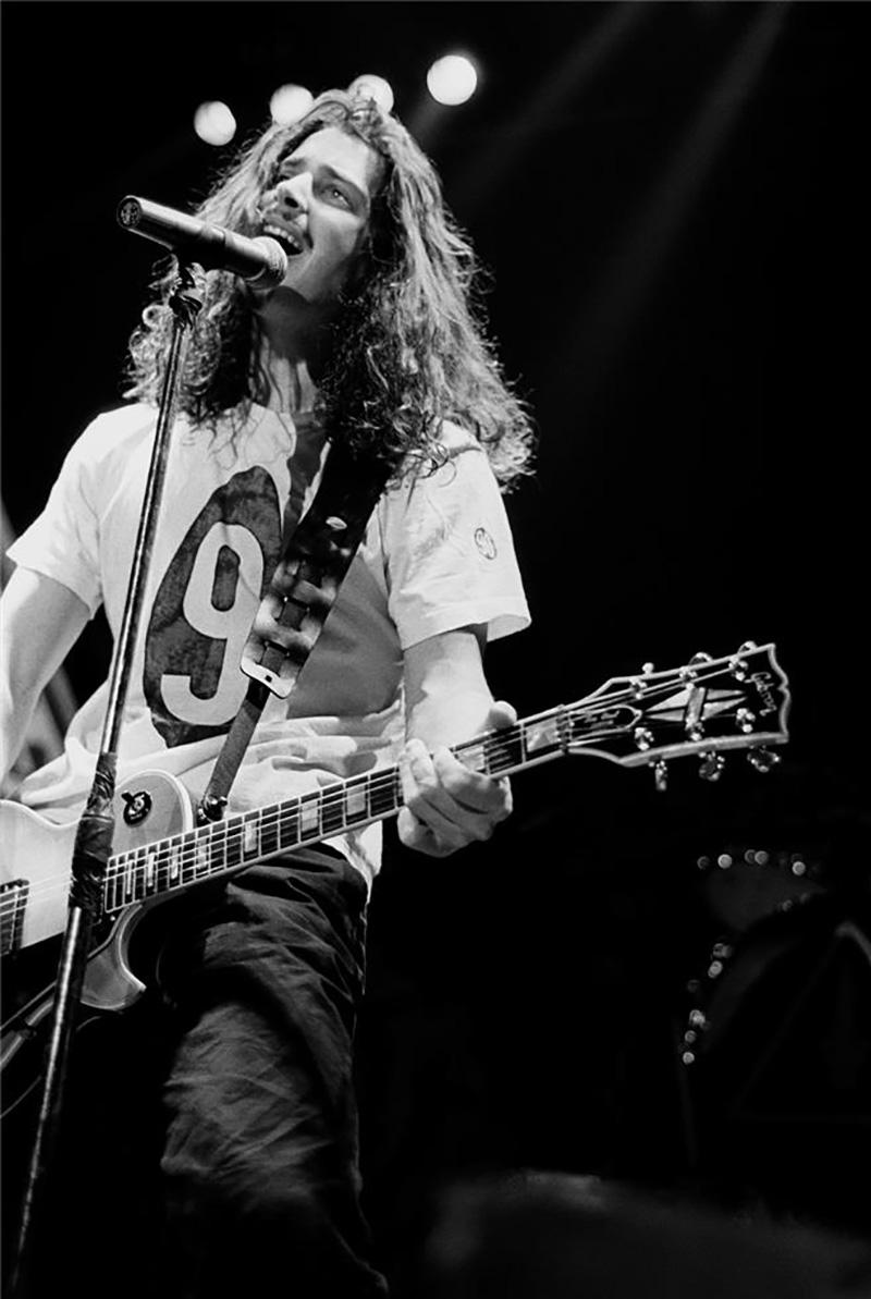 Karen Mason-Blair Black and White Photograph - Chris Cornell, Soundgarden, 1991