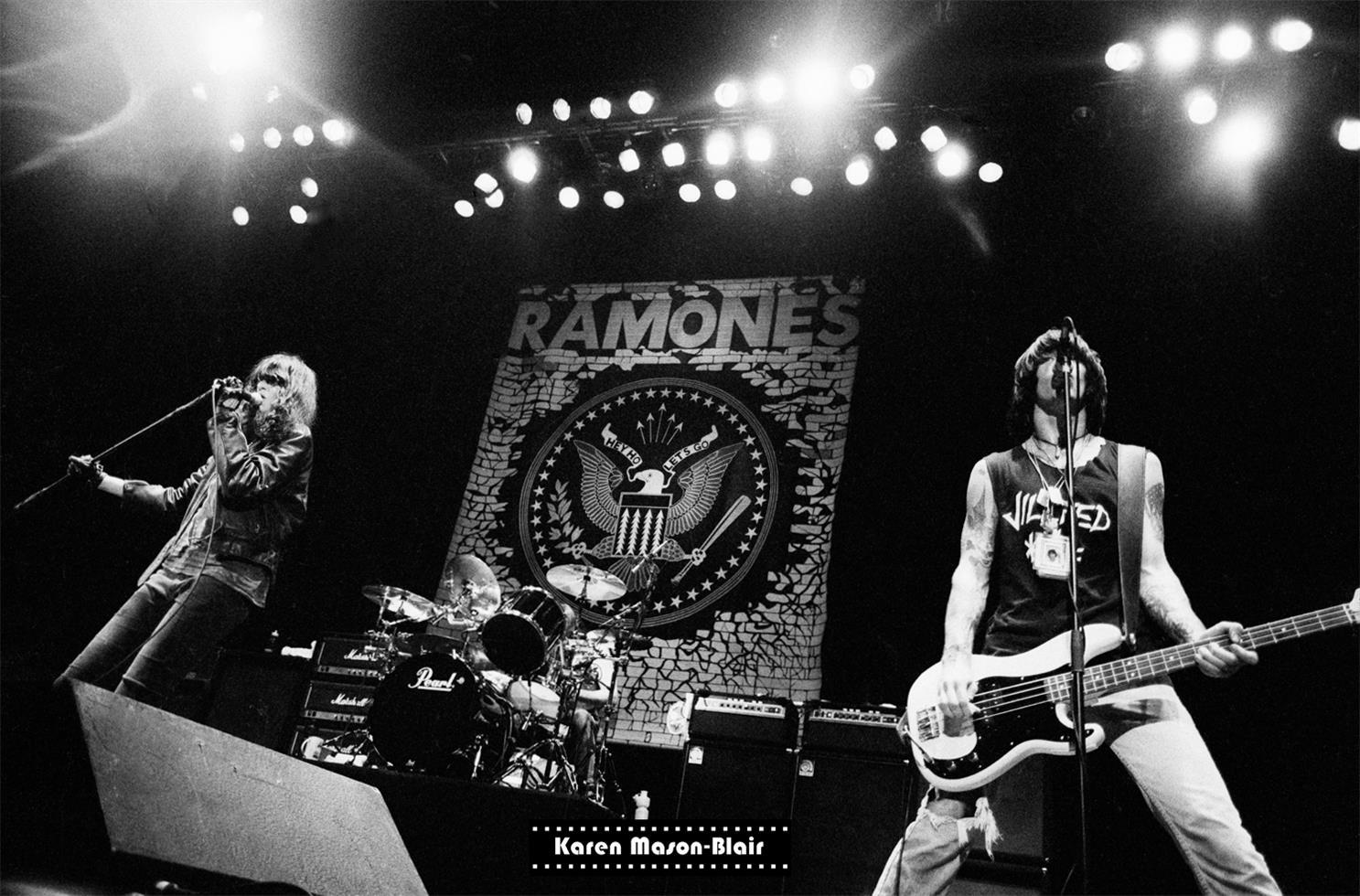 Karen Mason-Blair Black and White Photograph - Ramones, 1990