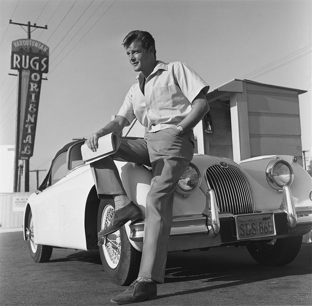 Eric Skipsey Black and White Photograph - Roger Moore, 1956