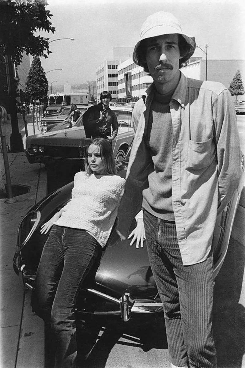 Bruce McBroom Black and White Photograph - Michelle and John Phillips, The Mamas & the Papas, Beverly Hills, CA, 1965
