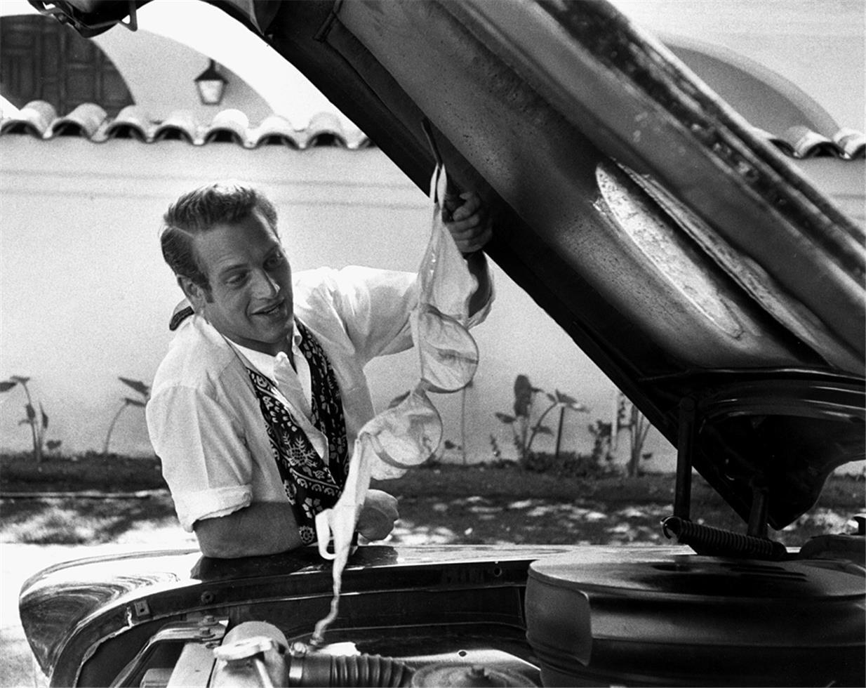 Unknown Black and White Photograph - Paul Newman, 1956