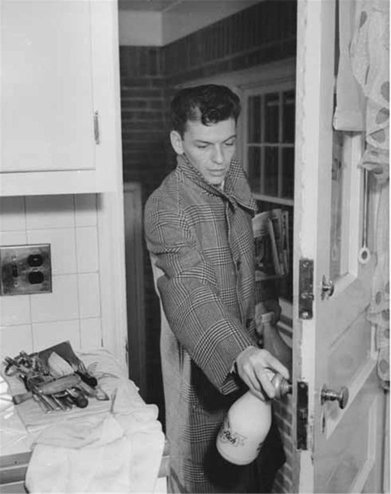 Frank Sinatra at Home in Hoboken, NJ, 1943