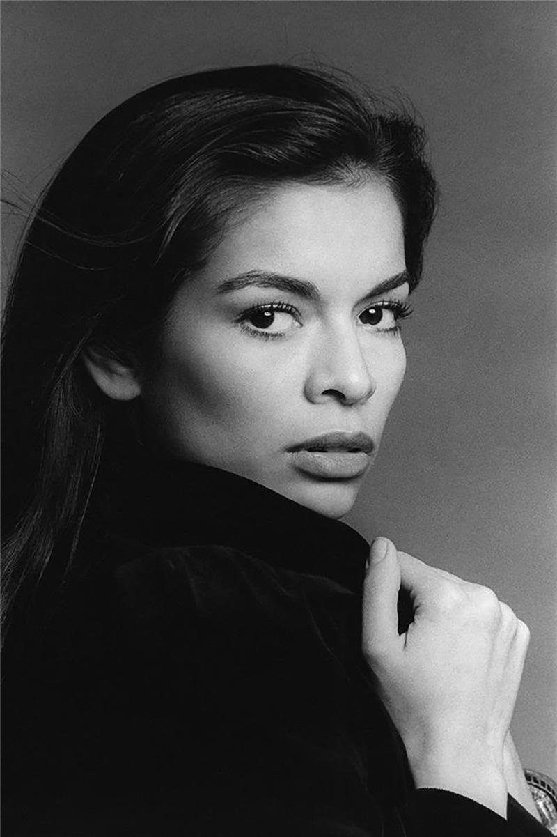 Francesco Scavullo Black and White Photograph - Bianca Jagger, 1976