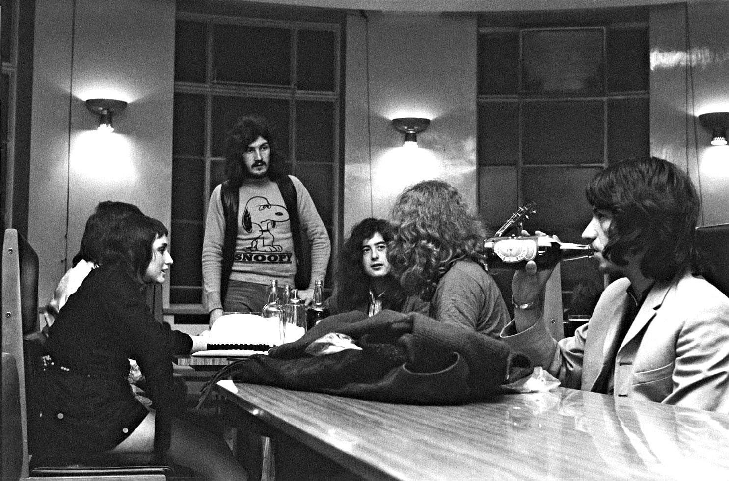 John Rettie Black and White Photograph – Led Zeppelin – Leeds – Leeds – 1970