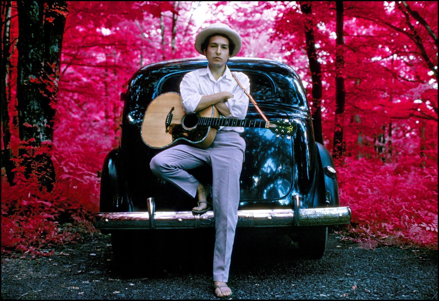 Elliott Landy Portrait Photograph - Bob Dylan, Infrared, Woodstock, NY 1968