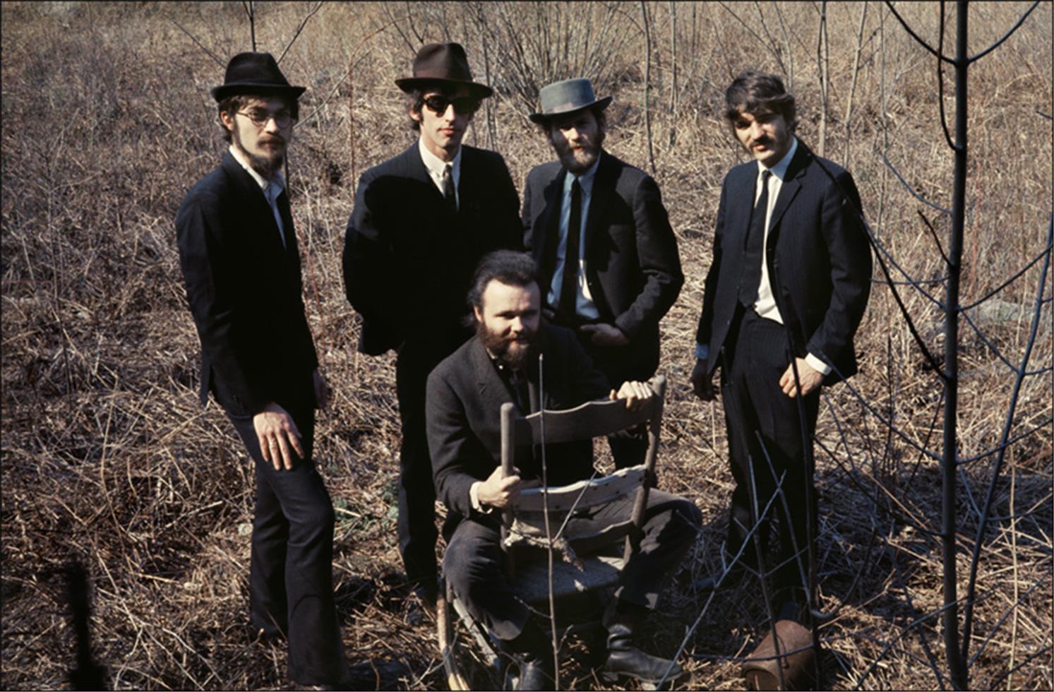 Elliott Landy Portrait Photograph - The Band, outtake from Music From Big Pink shoot, NY, 1968.
