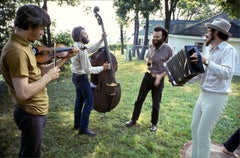 The Band, Richard & Garth’s house above the Ashokan resevoir, Woodstock, 1969.