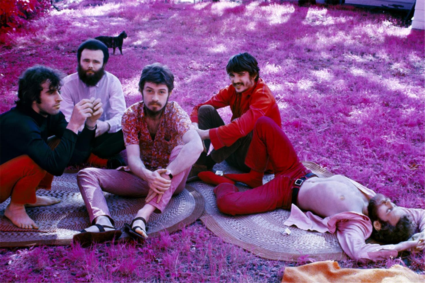 Elliott Landy Color Photograph - The Band, Richard & Garth’s house on infrared film, 1969