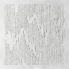 Minimalist Abstract Contemporary Dry Point On Paper "Square" #3