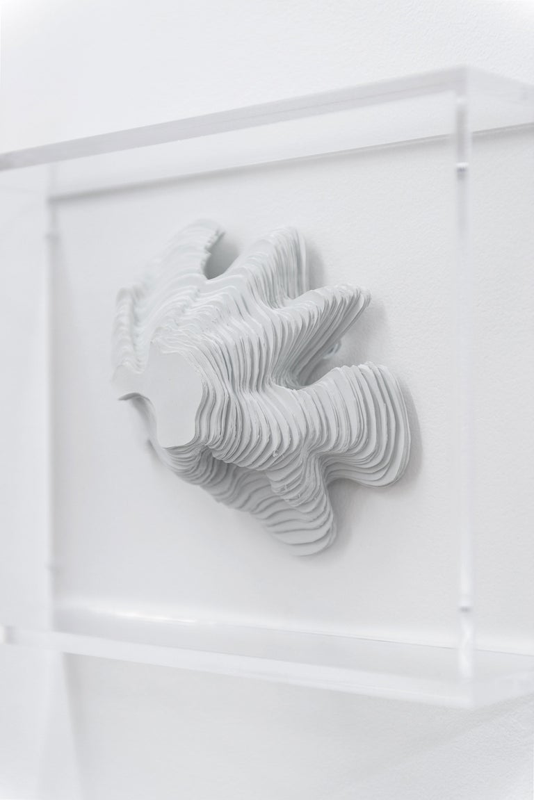 Alice & Mattia Minimalist Abstract Contemporary Sculpture In Paper "Isoshore 2563" For Sale