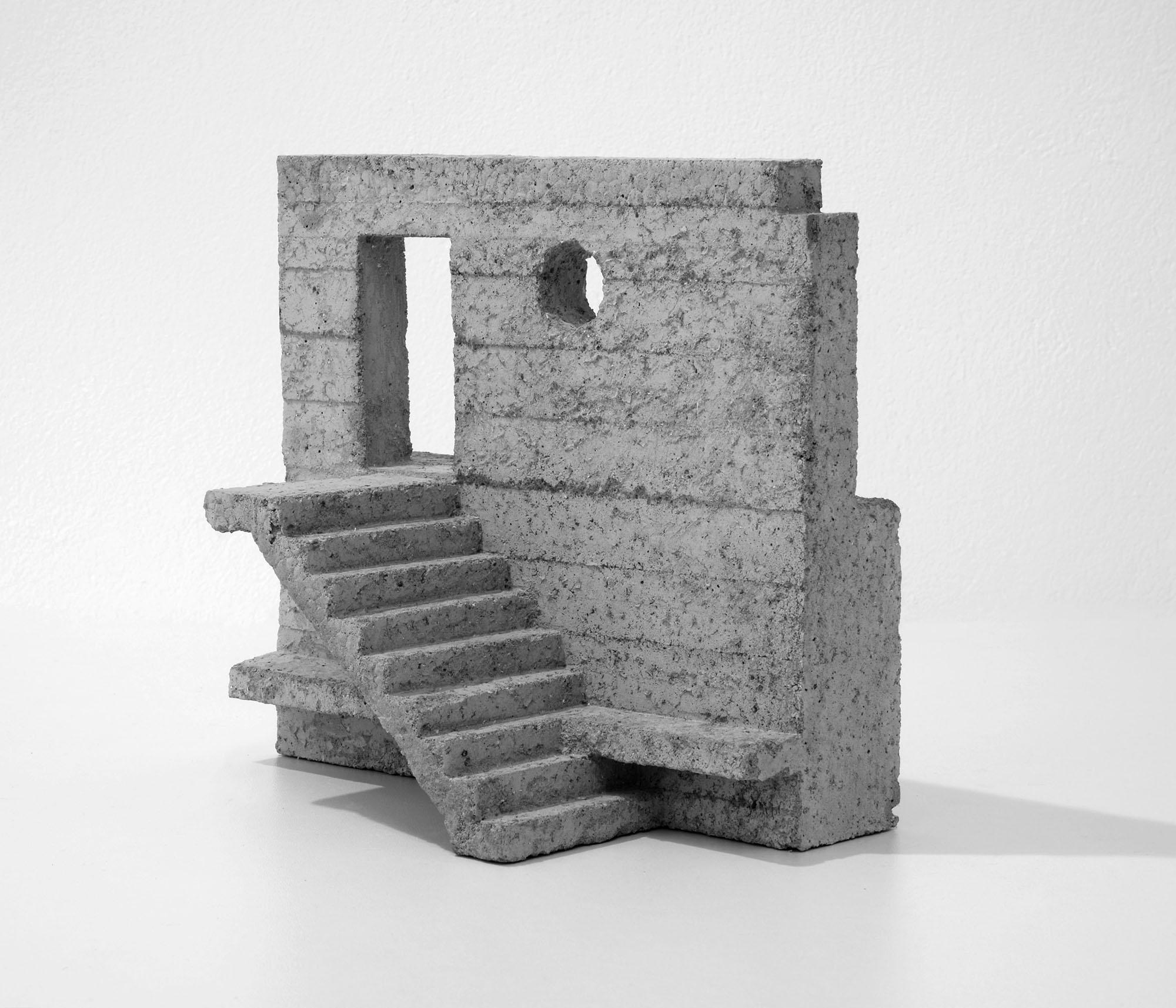 Minimalist Abstract Contemporary Sculpture In Concrete 