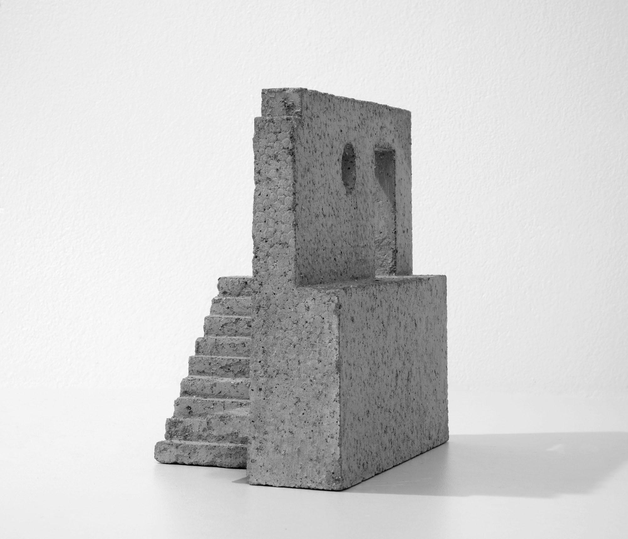 Minimalist Abstract Contemporary Sculpture In Concrete 
