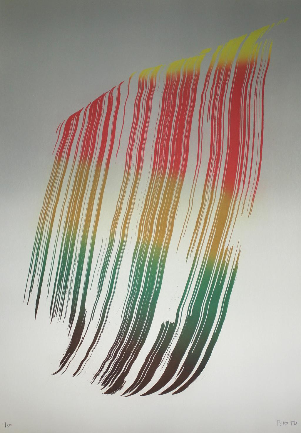 Jose Manuel Broto Abstract Print ��– JOSE MANUEL BROTO: Iris 1. Limitierte Auflage einer Radierung auf Papier. Lyrische Abstraktion