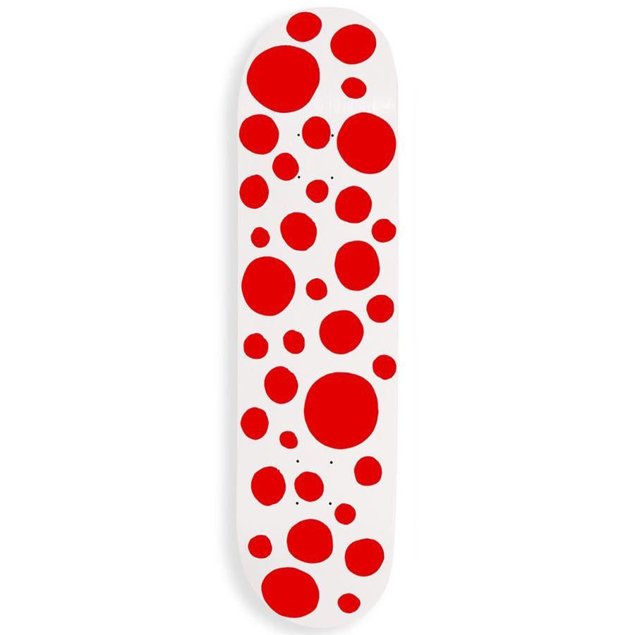 Yayoi Kusama - DOTS OBSESSION: Red Big Dots Skate set Yellow Conceptual Pop Art For Sale 1