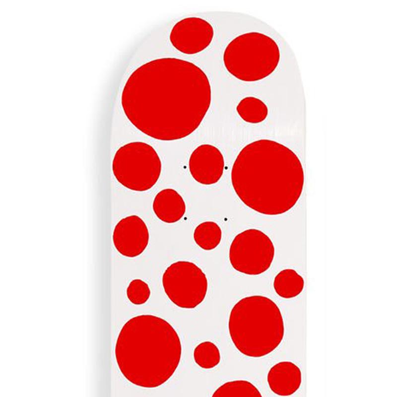 Yayoi Kusama - DOTS OBSESSION: Red Big Dots Skate set Yellow Conceptual Pop Art For Sale 2