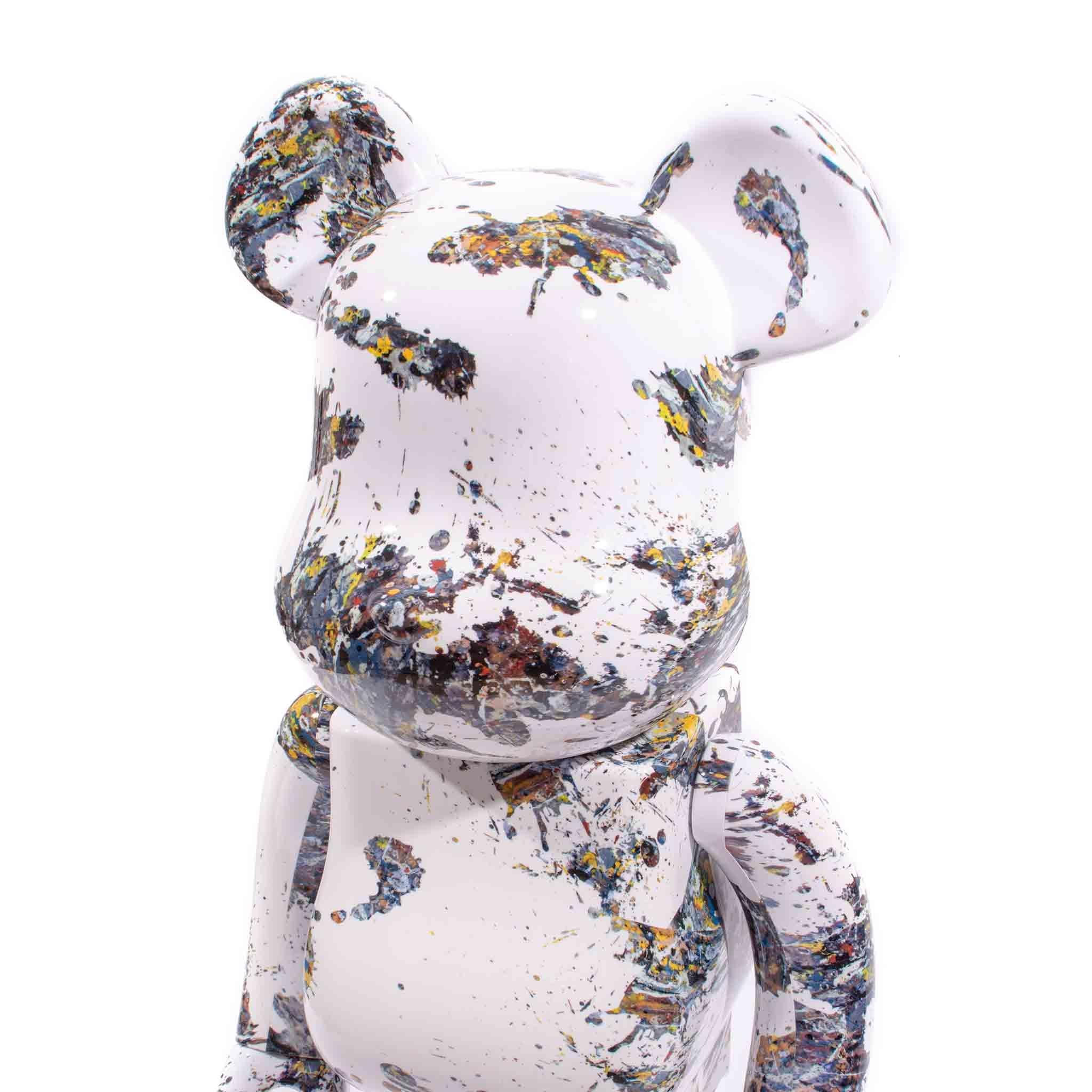 BEARBRICK - JACKSON POLLOCK 400% & 100% Medicom Toy Japan Vinyl figure Pop Art 4