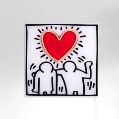 AFTER KEITH HARING - Love People YP x Keith Haring Design Lampada LED al neon. Pop Art