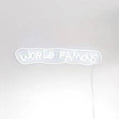 Jean-Michel BASQUIAT - Weltberühmte neonfarbene LED-Lampe, YP x JM Basquiat Design