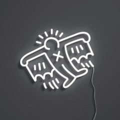 AFTER KEITH HARING - Flying Man YP x Keith Haring Design Neon LED Lamp. Pop Art