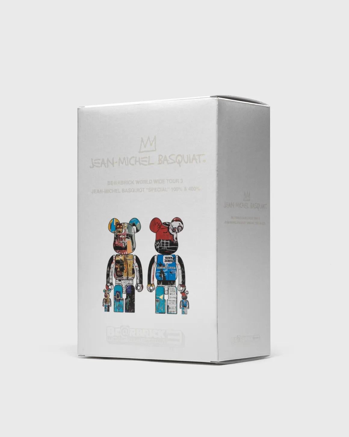 BEARBRICK BASQUIAT SPECIAL 400% & 100% Medicom Toy Japan Vinyl Figur Pop Art 4