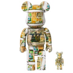 BEARBRICK BASQUIAT KING PLEASURE 400 % et 100 % Medicom Toy Japan Vinyl figure