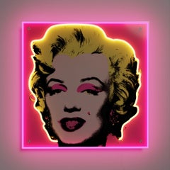 AFTER ANDY WARHOL - Marilyn YP x Andy Warhol. Design Neon LED Lamp. Pop Art