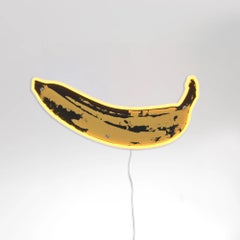 AFTER ANDY WARHOL - Banana YP x Andy Warhol. Design Neon LED Lamp. Pop Art, Wall