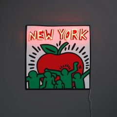 KEITH HARING - New York YP x Keith Haring Design Neon LED Lamp. Pop Art