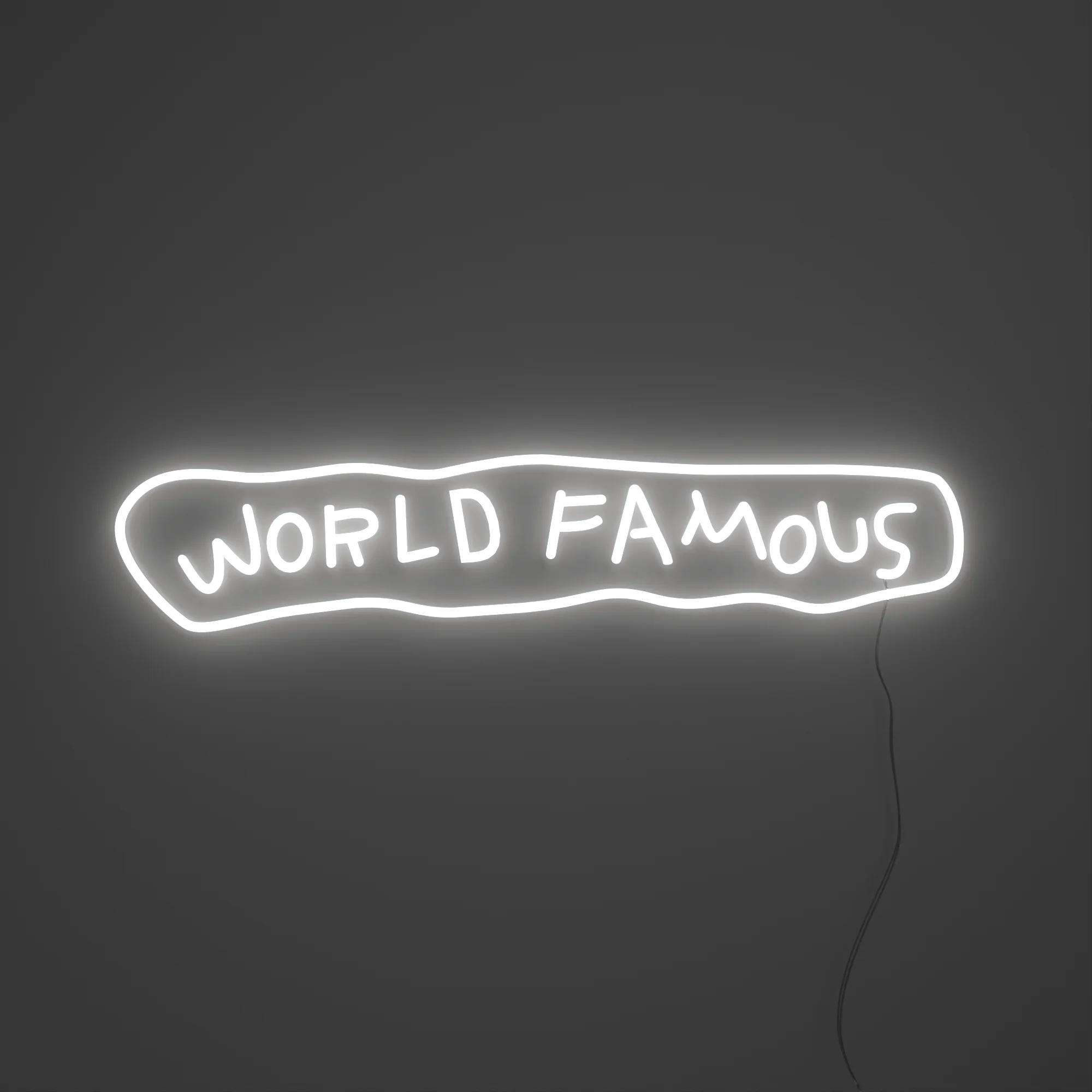 Jean-Michel BASQUIAT - World Famous YP x JM Basquiat Design Neon LED Lamp - Pop Art Art by Jean-Michel Basquiat