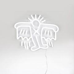 AFTER KEITH HARING - Flying Man YP x Keith Haring Design Neon LED Lamp. Pop Art