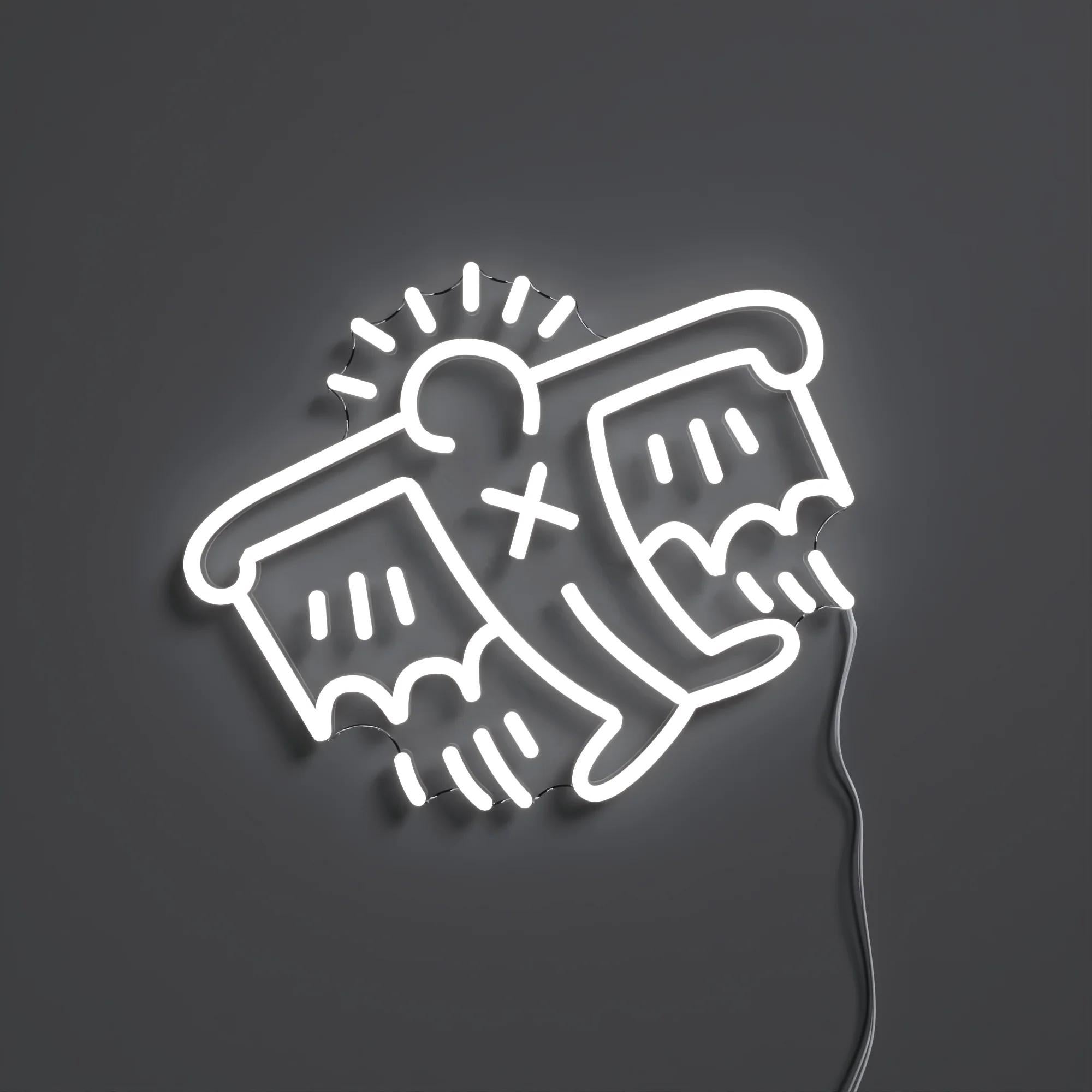 AFTER KEITH HARING - Flying Man YP x Keith Haring Design Neon LED Lamp. Pop Art For Sale 1