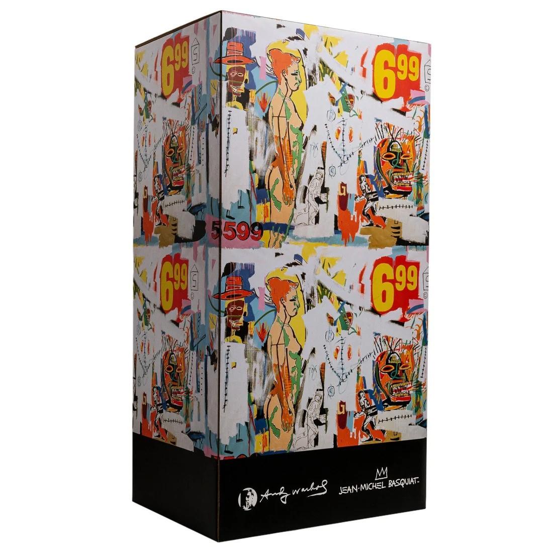 BEARBRICK Warhol x Basquiat 400% & 100% Medicom Toy Japon Figurine Vinyle Pop Art en vente 2