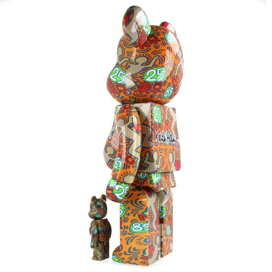 BEARBRICK HARING spécial, 400 % et 100 % Medicom Toy Japan, figure en vinyle Pop Art en vente 3