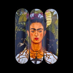 FRIDA KAHLO Self-Portrait with Thorn Necklace... Skate Deck Modern Design Pop