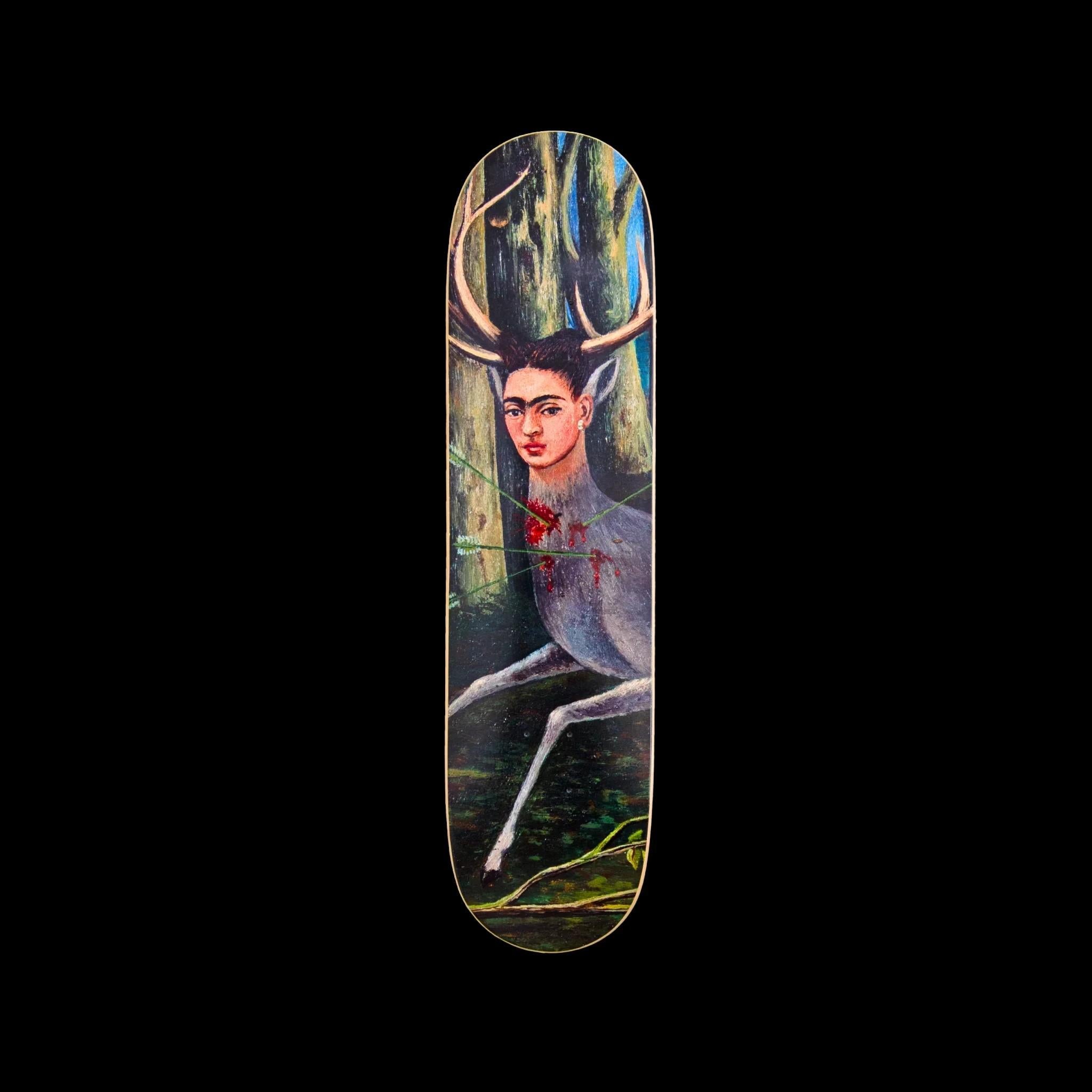 FRIDA KAHLO - The Wounded Deer. Skate Deck Modern Design Pop