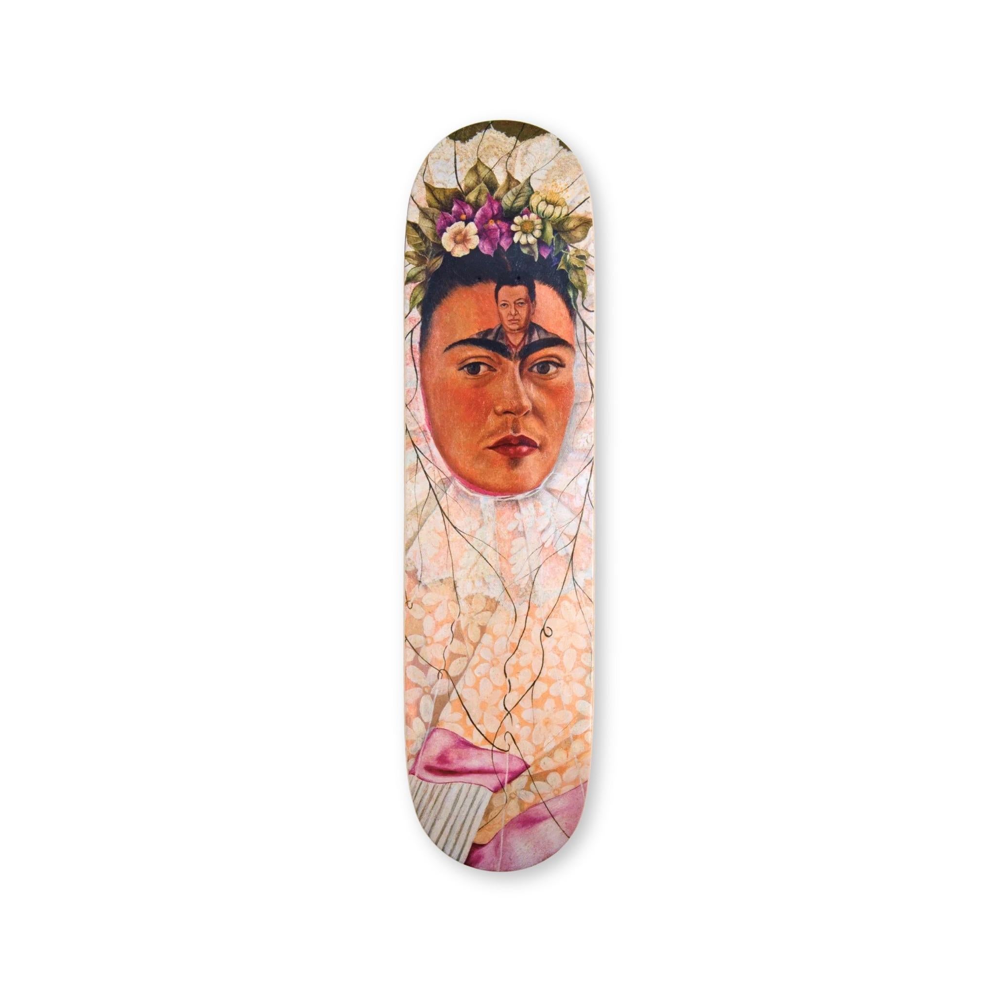 FRIDA KAHLO - Self-Portrait als Tehuana Skate Deck Modernes Design Pop
